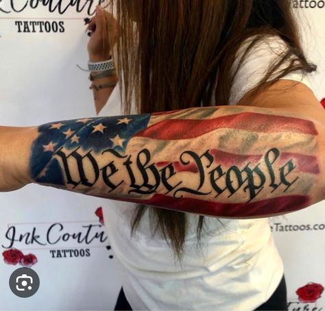 X Tattoos, American Flag Forearm Tattoo, American Flag Sleeve Tattoo, American Traditional Tattoos, Patriotic Tattoos, Army Tattoos, Western Tattoos, Military Tattoos, Cool Forearm Tattoos