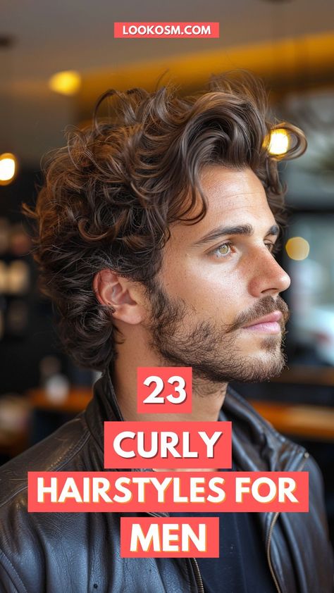 23 Curly Hairstyles for Men to Fuse Style and Personality Different Types Of Mens Haircuts, Men’s Medium Length Hair Curly, Hairstyle For Men With Curly Hair, Curl Men Hairstyles, Curly Hair For Men Haircuts, Men’s Longer Curly Haircuts, Mens Medium Length Curly Hairstyles, Man Haircut Curly Hair, Men Haircut For Curly Hair