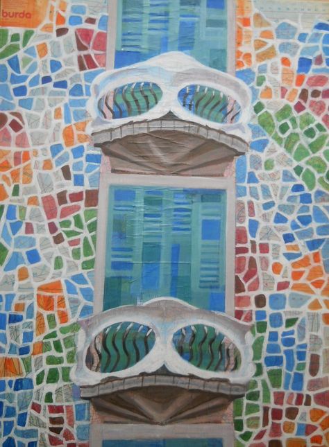 #anilus_art #polish_painter #barcelona #gaudí # Batlló #acrylic #painting # Barcelona Painting, Balcony View, Diy Watercolor Painting, Diy Watercolor, Watercolor Painting, Balcony, Watercolor Paintings, Painter, Barcelona