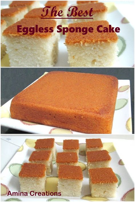 Cakes Recipes Without Eggs, Eggless Chiffon Cake Recipe, Vanilla Cake Without Eggs, Eggless Castella Cake, Best Eggless Vanilla Cake Recipe, Easy Recipes Without Eggs, Mava Cake Eggless Recipe, Eggless Chiffon Cake, Without Egg Cake Recipe