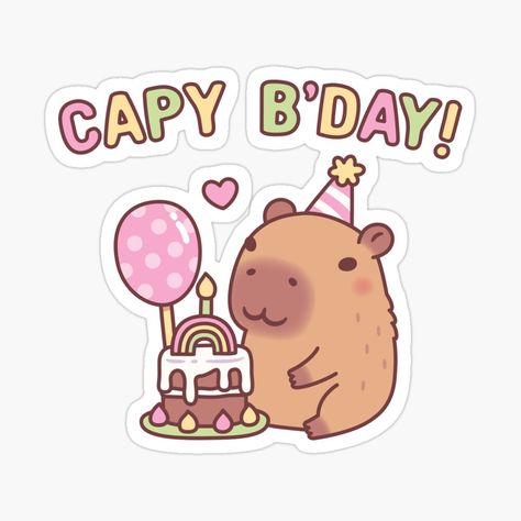 "Cute Capybara Rainbow Birthday Cake Capy Bday" Poster for Sale by rustydoodle | Redbubble Capybara Template, Capybara Cake, Bday Poster, Capybara Birthday, Cake With Frosting, Capybara Cute, Chanel Birthday, Chocolate Birthday Cake, Polka Dot Balloons