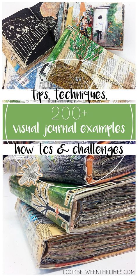 Visual journals are an amazing way to create art through experimentation, collage, and self expression. Check out over 200 examples of visual journal pages, prompts, ideas, tips, techniques, and how tos. Collage Sketchbook, Journal Examples, Visual Journaling, Journal Tips, Visual Journals, Diy Buch, Art Journal Prompts, Journal Collage, Learning Skills