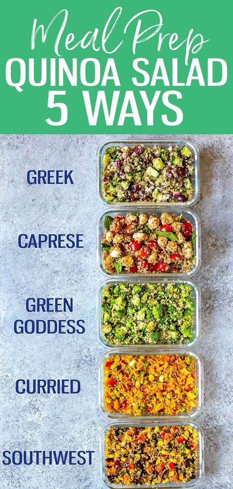 Kinoa Salad, Salad Recipes Meal Prep, Easy Quinoa Salad Recipes, Quinoa Salad Recipes Easy, Easy Quinoa Salad, Cucumber Salads, Salad Recipes Easy, Salads Recipes For Dinner, Pork Chop Recipes Crockpot