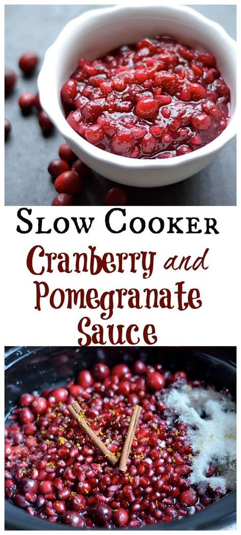 Cranberry Pomegranate, Pomegranate Sauce, Healthy Slow Cooker Recipes, Canned Cranberry Sauce, Pomegranate Recipes, Healthy Slow Cooker, Cranberry Recipes, Slow Cooker Recipes Healthy, House Smell