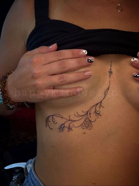 2023 Tattoo Ideas, Tattoo Stomach, Tattoo Dainty, Tattoo Sternum, Orlando Tattoo, 2023 Tattoo, Tattoo Fine Line, Stomach Tattoo, Small Chest Tattoos