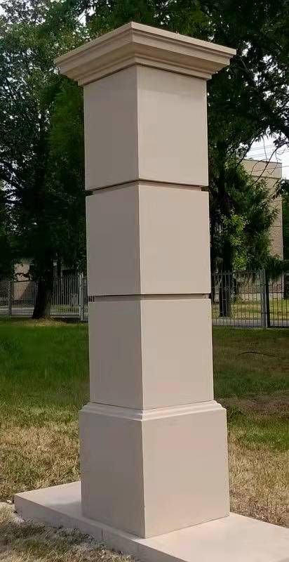 Pillar House Design, House Column Design, Pillar Decoration Ideas, Entry Organizer, House Pillars, Home Decor And Organization, Modern Column, Home Decor Eclectic, Fence Wall Design