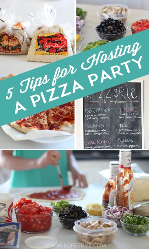 5 Tips for Hosting a Pizza Party At Home! Homemade Pizza Party, Chicken Limone, Pepperoni Chicken, Spicy Pizza, Bbq Sauce Chicken, Healthy Pizza Recipes, Personal Pizza, Party At Home, Healthy Pizza