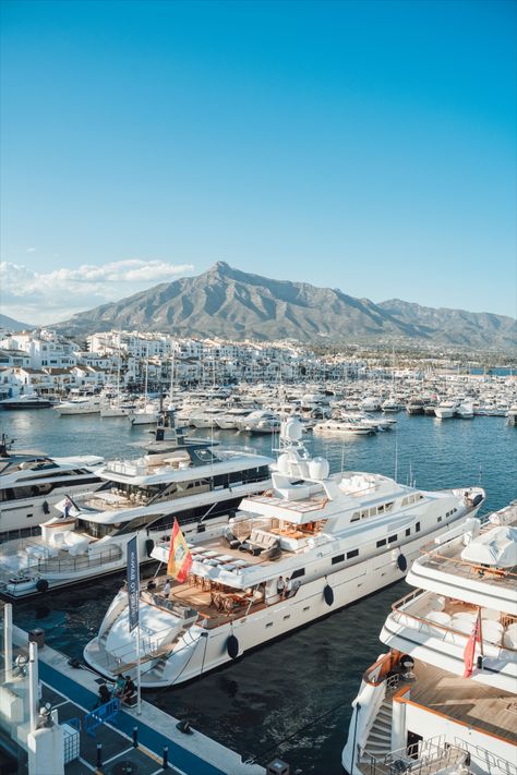 Savor the Mediterranean charm at Cívitas Puerto Banús. 🌊 Let the yachts, chic ambience, and azure waters delight your senses. Sounds like an excellent plan for this weekend at our marina? ⚓ #CívitasPuertoBanús #Marbella #PuertoBanús #LuxuryMarina #YachtStyle Marbella Instagram Spots, Puerto Banus Marbella Aesthetic, Spain Beaches Aesthetic, Dominican Republic Puerto Plata, Marbella Beach, Yacht Aesthetic, Marbella Puerto Banus, Luxury Yachts For Sale, Best Yachts