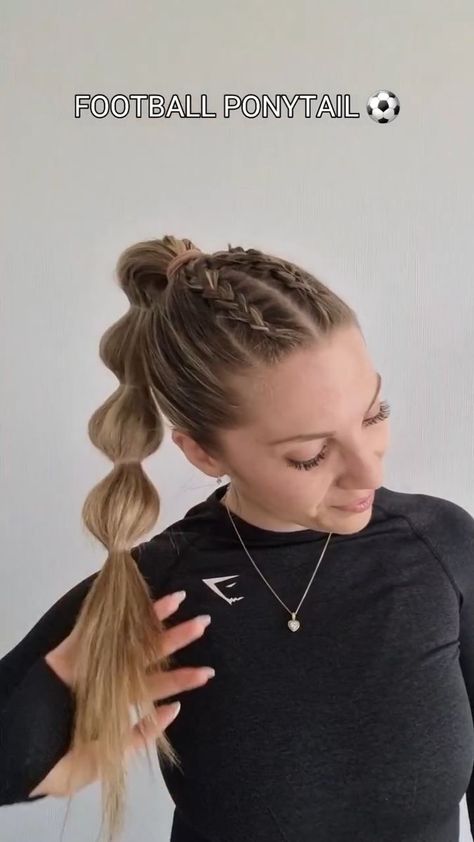 Sports hairstyle 💖 | hairstyle, sport | Sports hairstyle 💖 | By MetDaan Hairstyles Volleyball Hair, Girls Athletic Hairstyles, Track Hair, Football Hairstyles, Track Hairstyles, Soccer Hairstyles, Football Hair, Soccer Hair, Basketball Hairstyles