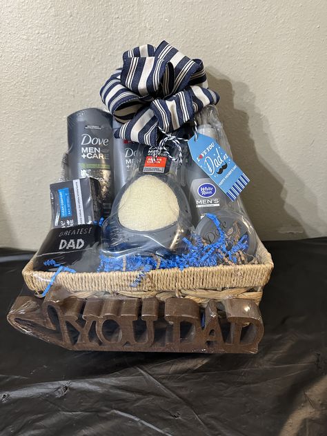 Mens Self Care Basket, Self Care Basket For Men, Self Care Basket, Tricky Tray, Care Basket, Baskets For Men, Dove Men Care, Dove Men, Christmas Baskets