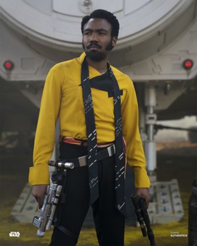 Purchase Lando Calrissian from Star Wars Authentics. Donald Glover Star Wars, Lando Calrissian Donald Glover, Lando Star Wars, Galaxy Drawings, Billy Dee Williams, Danny Glover, Ron Howard, Lando Calrissian, Star Wars Men