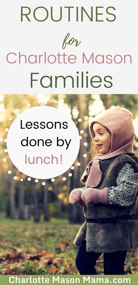 ROUTINES for Charlotte Mason Families - Charlotte Mason Families November Homeschool, Charlotte Mason Schedule, Charlotte Mason Preschool, Kindergarten Schedule, Charlotte Mason Curriculum, Mother Culture, Schedule Ideas, Charlotte Mason Homeschool, Preschool Schedule