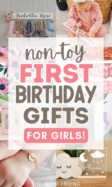 First Birthday Gift Ideas for Girls (That aren’t Toys!) First Birthday Necessities, First Birthday Keepsake Gift, 1st Birthday Gift Registry, Special First Birthday Gifts, Creative First Birthday Gifts, Baby Girl 1st Birthday Gifts, 1 St Birthday Girl Year Old Ideas, Montessori First Birthday Gifts, Gifts For Baby Girl 1st Birthday