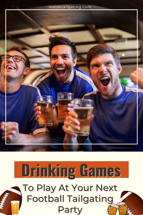 When it comes to football tailgate party ideas, nothing beats tailgating games. The most popular games have to be drinking games. From beer pong to sink the biz, everyone loves a good football tailgate drinking game. However, rather than playing the same old games, why not mix it up this year? There are a ton of fun drinking games that will help your tailgating team get their buzz on. Here are some different drinking games to consider playing at your next tailgate. Tailgate Party Ideas, Tailgating Games, Tailgate Drinks, Football Tailgate Party, Tailgate Games, Fun Drinking Games, Football Tailgate, Challenging Games, Michigan Football