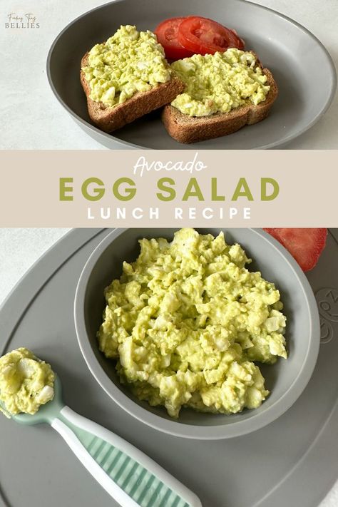 Prep Lunch For The Week, Avocado Egg Salad Recipe, Avocado Baby Food, Lunch For The Week, Homemade Baby Snacks, Toddler Dinner Recipes, Food For Babies, Toddler Lunch Recipes, Baby Lunch