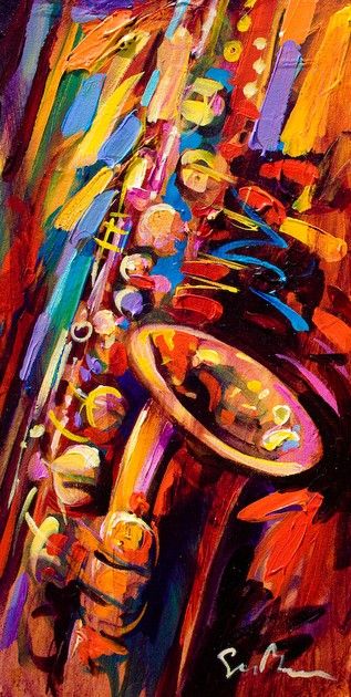 sax, painting by Simon Bull Simon Bull, Saxophone Art, Bull Images, Jazz Painting, Arte Jazz, Jazz Art, Music Drawings, Music Painting, Soyut Sanat Tabloları