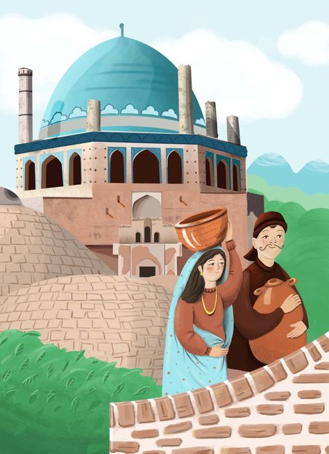 an illustration about Gonbad soltanie, Zanjan, Iran Iran Illustration, Zanjan Iran, Historical Place, Iran, Statue, Quick Saves