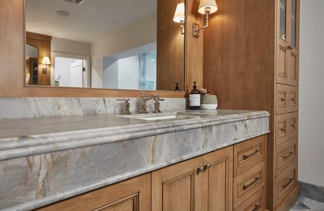 Blue Quartzite - Kitchen & Bath Design News Blue Quartzite Countertops, Gray Quartzite Countertops, Quartzite Countertops Bathroom, Quartzite Arizona, Blue Quartzite, Arizona Tile, Kitchen Remodel Countertops, Countertops Bathroom, Quartzite Countertops