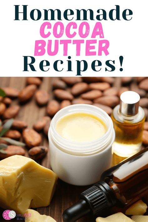 Coco Butter Recipes, Homemade Cocoa Butter Lotion, Shea And Cocoa Butter Body Butter, Raw Cocoa Butter Recipes, Cocoa Butter Recipes Body Creams, How To Make Cocoa Butter, Cacao Butter Recipes Skin, Cacao Butter Benefits, Coco Butter Lotion Skin