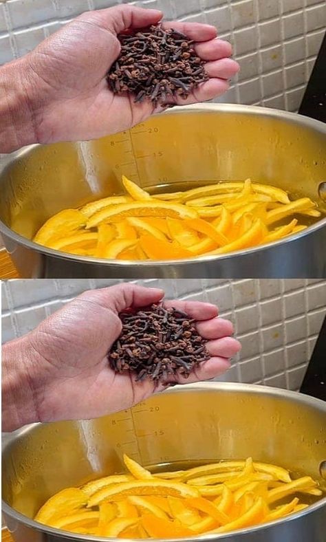 DIY garden and home decoration, exterior and interior design ideas | Boiling orange peels with cloves: A Traditional Practice from Our Grandmothers | Facebook Boiling Orange Peels, Boil Orange Peels, Grandma's Recipes, Orange Peels, Ginger Slice, Sugar Alternatives, Orange Rind, Homemade Cheese, Cooking Instructions