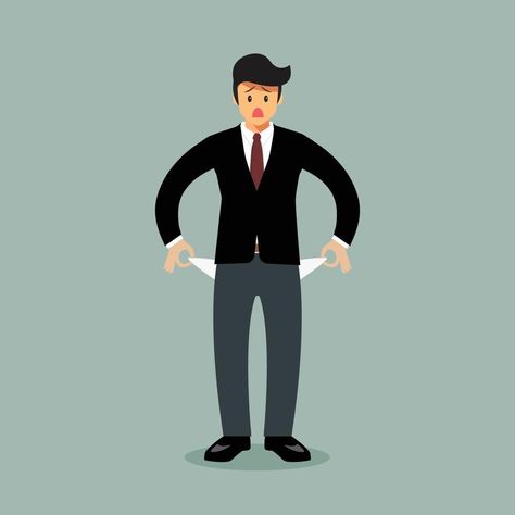 Businessman has no money in his pockets No Money Illustration, Man Desk, 480x800 Wallpaper, No Money, Rich Man, Business Man, Vector Art, Vector Free, Royalty