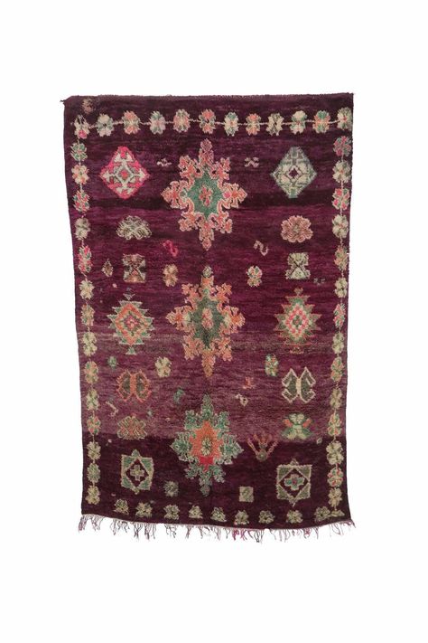 Moroccan Shag Rug, The Weaver, Eclectic Rugs, Boujad Rug, Rural Life, Vintage Moroccan Rugs, Types Of Rugs, Berber Carpet, Purple Rug