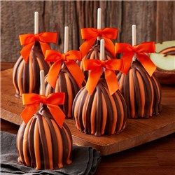 Fall Caramel Apples, Caramel Apple Gifts, Caramel Apples Halloween, Covered Apples, Chocolate Caramel Apples, Apple Set, Gourmet Caramel Apples, Chocolate Covered Apples, Gourmet Apples