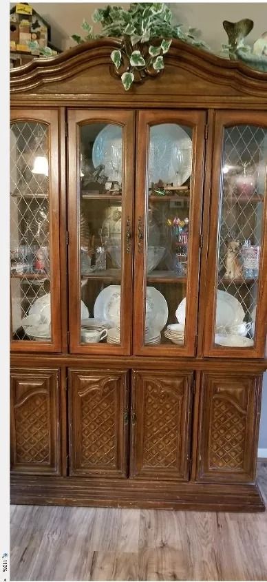 China Cabinet In Foyer, China Cabinet Alternative, China Cabinet In Living Room, Painted China Cabinet Ideas, Fine China Display, China Cabinet Makeovers, Scratched Glasses, China Cabinet Redo, Repurposed China