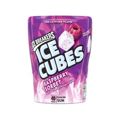 Ice Breakers Gum, Ice Cubes Gum, Gum Pack, Gum Flavors, Sugar Free Gum, Peppermint Sugar, Flavor Ice, Flavored Sugar, Raspberry Sorbet