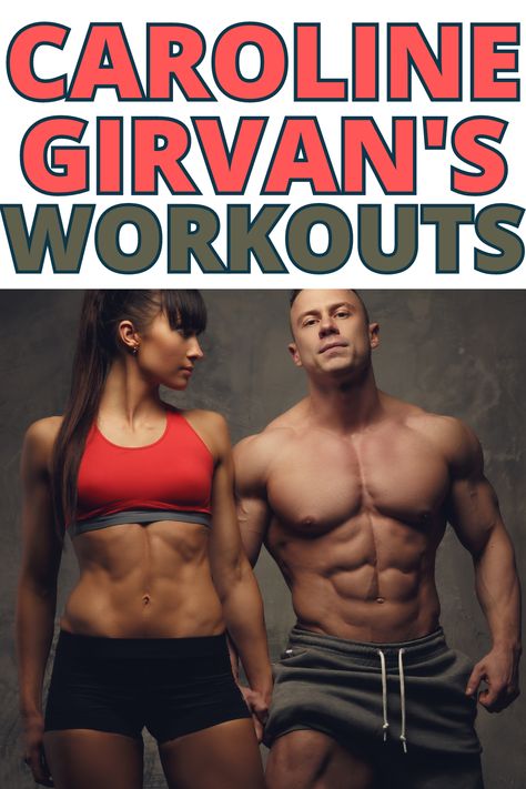 a man and a woman flexing their muscles and they are really tan. Caroline Girvan's Workouts! Carolyn Girvan Workouts, Caroline Garvin Fitness, Caroline Girvan Workout Plan, Caroline Girvan Meal Plan, Caroline Girvan, Celebrity Workouts, Beauty Without Makeup, Fitness Routines, Abs Challenge