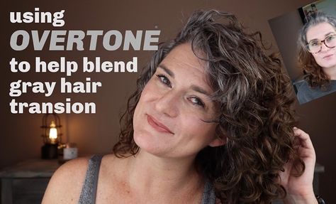 Overtone Before And After, Grombre Transition, Gray Roots Blending, Red Hair Going Grey, Thick Hairstyles, Grey Brown Hair, Cut Hair At Home, Gray Roots, Gray Hair Transition