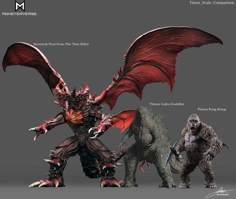 ArtStation - MonsterVerse Destroyah Redesign (Final Form) Concept Art Monsterverse Destroyah, Destroyah Art, Destroyah Godzilla, Godzilla Concept Art, Monsters Reference, Flying Monster, Form Concept, Giant Monster Movies, Mythical Creature Art