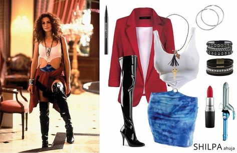 90s Theme Party Outfits to Try Now: 90s Outfit Ideas for Decade Day Decade Outfits, Decades Day Outfits, 90s Outfit Ideas, Decade Day, 90s Outfits Party, 90s Themed Outfits, 90s Theme Party Outfit, Pretty Woman Costume, 90s Party Outfit