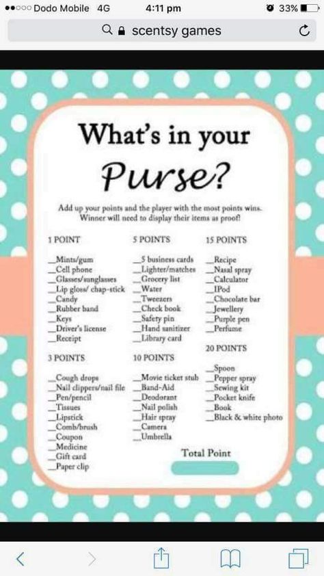 Wedding Games, Engagement Party Games Activities, Free Bridal Shower Games, Engagement Party Games, Purse Game, Bridal Bingo, Bridal Games, Whats In Your Purse, Wedding Shower Games