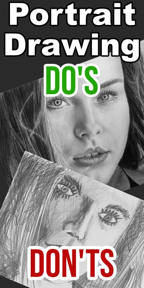 Portrait Drawing Do's & Don'ts — Online Art Lessons Shading A Face Drawing, Portrait Art For Beginners, Shading Faces Pencil, One Pencil Drawing, Potraits Pics Drawing Sketch, Graphite Drawings Ideas Easy, Portrait Sketches For Beginners, Self Portrait Tips Drawing, Graphite Portrait Drawing