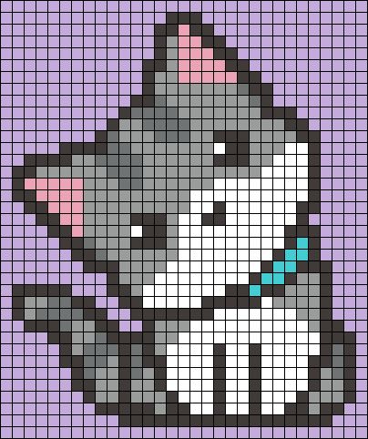 Alpha pattern #61824 | BraceletBook Tiny Cat Pixel Art, Crochet Cat Graph, Pixel Art Chat, Pixel Animals, Grille Pixel Art, Pixel Art Cat, Pola Jaring, Cat Pixel Art, Pixel Art Minecraft