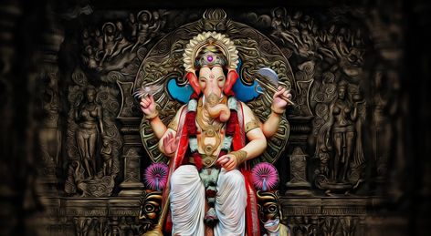 Ganesha, Lord Ganesha wallpaper #Artistic #Drawings #1080P #wallpaper #hdwallpaper #desktop गणेश वॉलपेपर, Ganpati Photo Hd, Om Gam Ganapataye Namaha, Ganesh Ji Images, Ganpati Bappa Wallpapers, God Ganesh, Sri Ganesh, Ganpati Bappa Photo, Hd Wallpapers For Pc