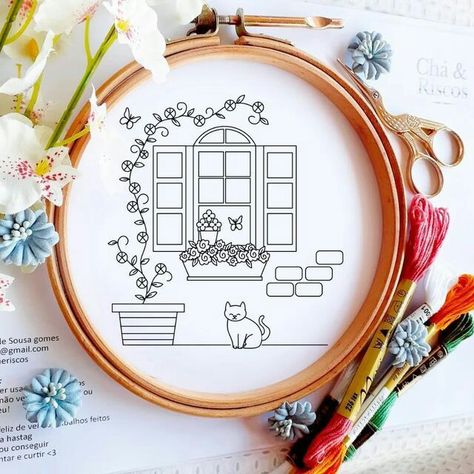 Diy Embroidery Thread, Embroidery Hoop Art Diy, Hand Embroidery Patterns Free, Simple Hand Embroidery Patterns, Embroidery Hoop Wall Art, Embroidery Wall Art, Diy Embroidery Designs, Embroidery Template, Hand Embroidery Patterns Flowers