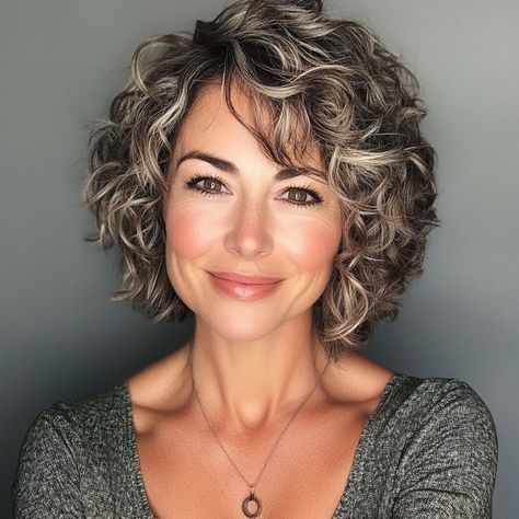 Short Stacked Curly Hair, Short Super Curly Hair, Curly Hair 40 Year Old, Hair Styles For Short Curly Hair Women, Short Curly Bob Hairstyles Over 50, Curly Hair Women Over 50, Curly Bob For Older Women Over 50, Perm Curls Short Hair, Short Curly Bob Hairstyles Messy Curls