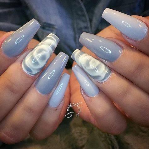 @vetro_usa @the_gelbottle_inc  water way roses Natural Nail Art, Nails Done, Cute Nail Designs, Fall Nails, Stiletto Nails, Coffin Nails, Natural Nails, Pretty Nails, Nail Ideas