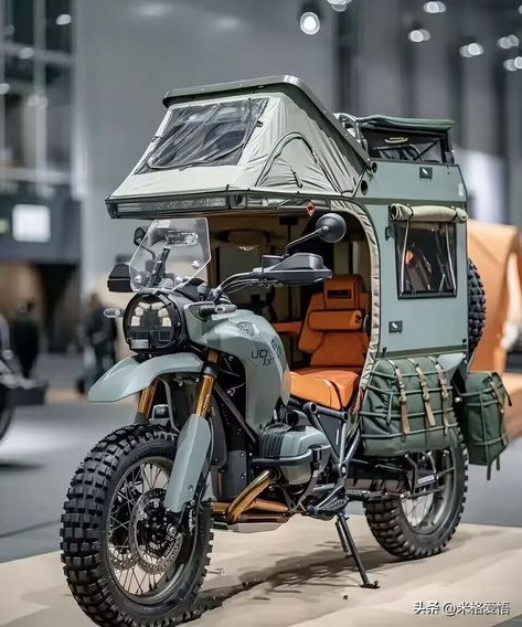 Bike Gadgets, Bicycle Camping, Bike Camping, Futuristic Motorcycle, Concept Motorcycles, Expedition Vehicle, Adventure Motorcycling, Cool Motorcycles, Bike Style