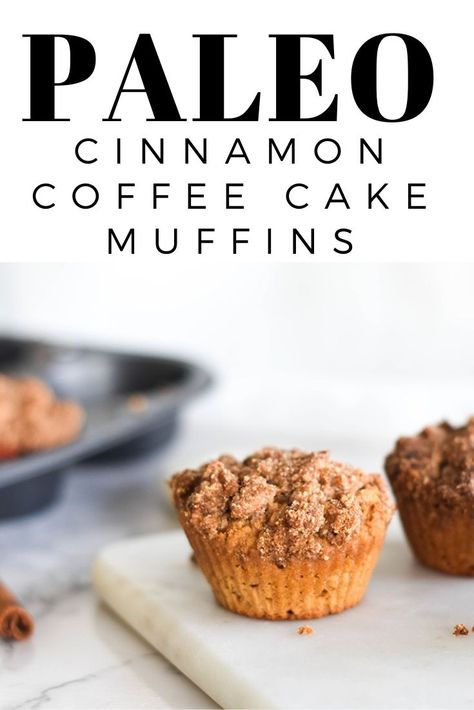 Paleo Cinnamon Coffee Cake Muffins, what more could you want? The moist cake, warm flavors and rich crumb topping can win over the most avid grain eaters. Gluten free, dairy free and free of processed sugar, this recipe is a winner. Cookie Baking Party, Grain Free Muffins, Paleo Coffee Cake, Cinnamon Coffee Cake Muffins, Natural Cafe, Dessert Muffins, Fruit Crisp Recipe, Banana Flour, Healthy Dessert Recipes Easy