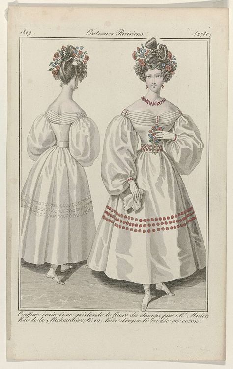 Early 19th Century Fashion, 1820s Fashion, 1830s Fashion, Decades Of Fashion, 19th Century Clothing, 1800s Fashion, Historical Women, 19th Century Fashion, Middle Age Fashion