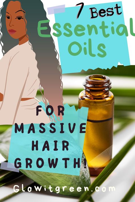 Get the seven best essential oils you should add to your hair care routine from Glowitgreen.com to boost the growth of long, healthy hair! These essential oils make an incredible difference by stimulating hair follicles and having anti-bacterial and anti-inflammatory properties! They feed and revive thin, weak or shedding hair! Thick Healthy Hair, Thicken Hair Naturally, Best Hair Growth Oil, Hair Grower, Essential Oil Hair Growth, Natural Hair Growth Oil, Thick Hair Growth, Help Hair Growth, Help Hair Grow