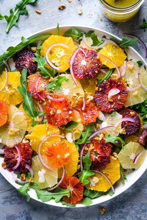 Citrus Salad Recipes, Citrus Fruit Salad, Easy Healthy Cooking, Brunch Salad, Grapefruit Salad, Salad With Avocado, Seasonal Salad, Beautiful Salad, Citrus Salad