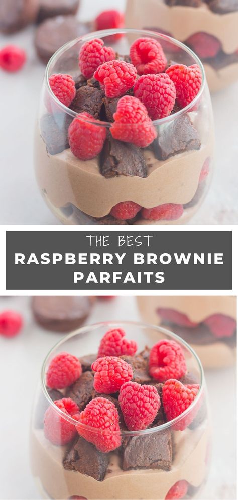 Dessert Parfaits, Raspberry Brownie, Simple Family Meals, Raspberry Desserts, Parfait Desserts, Raspberry Recipes, Simple Dessert, Fresh Raspberries, Dessert Dips