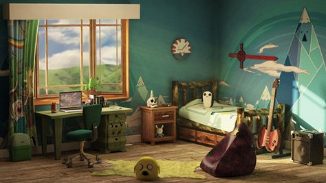 Adventure Time Bedroom, Ts4 Bedroom, Adventure Time Room, Adventure Time Background, Time Background, Vintage Bedroom Styles, Project Room, Childrens Bedroom Furniture, Sophisticated Bedroom