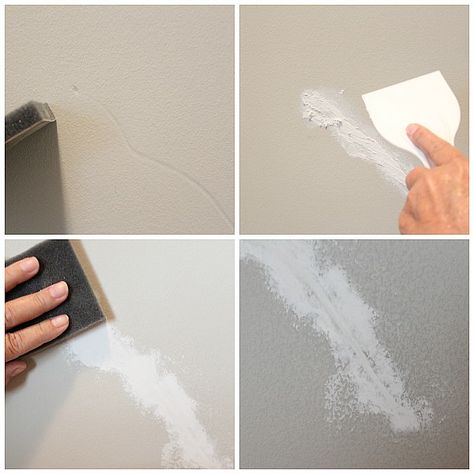 Repair issues in wall with spackle, sand and remove dust (spackle may come with primer) Cleaning Walls, Diy Home Repair, Home Repairs, Diy Home Improvement, Room Paint, Remodeling Projects, Home Maintenance, Painting Tips, Home Repair