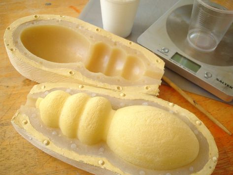 form cast in flexible polyurethane foam, showing silicone rubber mould Vision Board Materials, Foam Sculpture, Silicone Rubber Mold, Prototype Design, Concrete Diy Projects, Mold Casting, Appliances Design, Plaster Molds, Concrete Diy