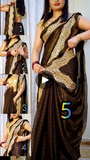 Infinity Saree Drape, Draping Styles, Saree Drape, Saree Draping Styles, Saree Draping, Audio, Saree, Beauty